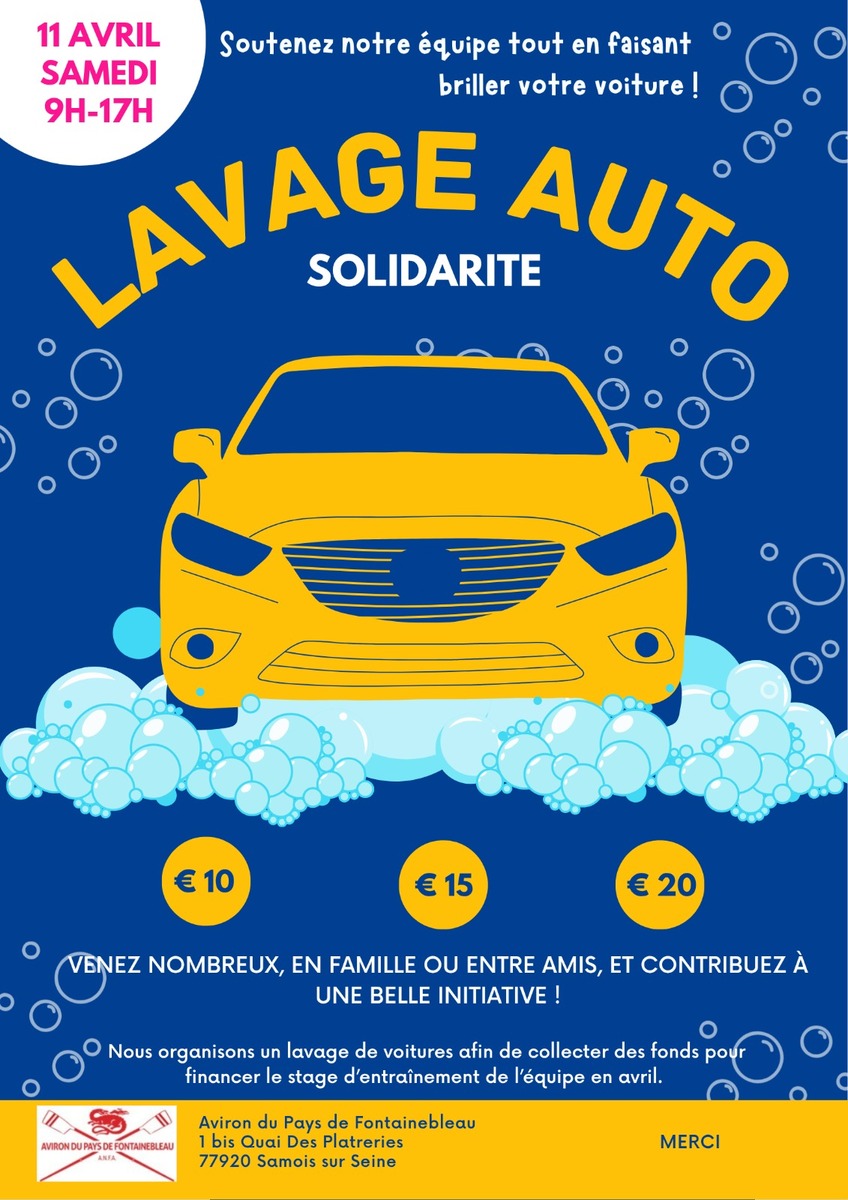 CARWASH 11 Avril - au profit du Stage Jeunes compétiteurs Bellecin